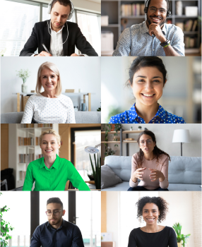 An image of a diverse group of team members.